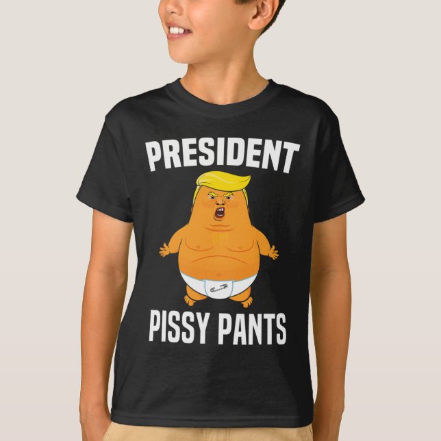 Camiseta Pissy Calça Bebê Engraçado (Frente)