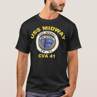 Camiseta Pista Da Via Média Uss (Cvbcvacv-41) Para Escuro