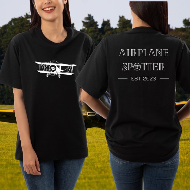 Camiseta Pista de avião Est. T-Shirt da Aviação Personaliza (Criador carregado)