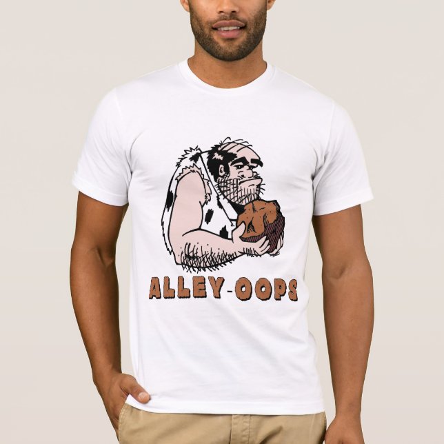 Camiseta Pista de bowling oops! Homem das cavernas (Frente)