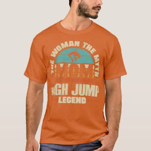 Camiseta Pista de Jumper Alto Saltando e Mãe de Campo
