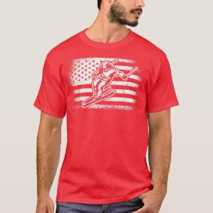 Camiseta Pista de montanha Ski Ski nos EUA