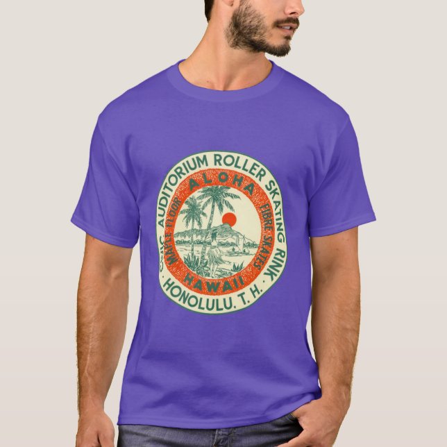 Camiseta Pista de Patinação no Gelo Civic Auditorium Hawaii (Frente)