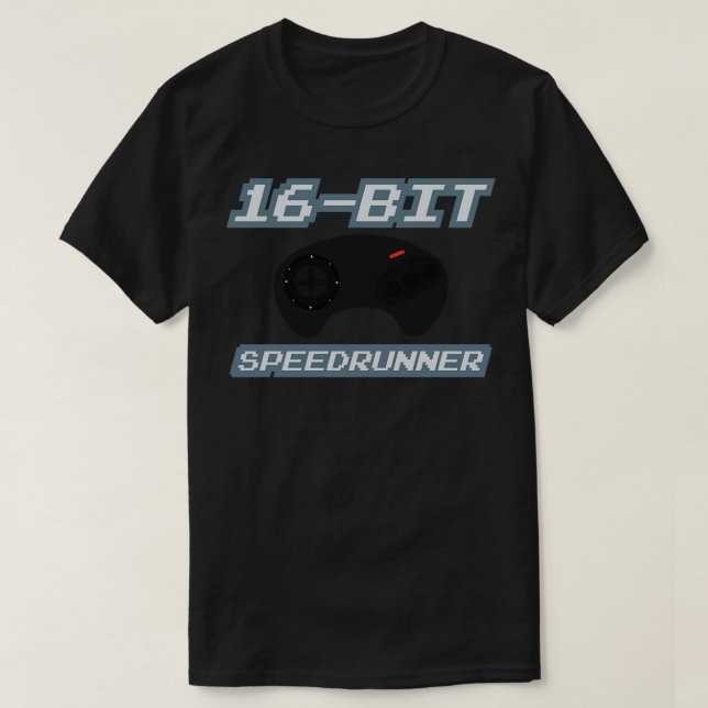 Camiseta Pista de velocidade de 16 bits 4 (Frente do Design)