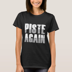 Camiseta Pista Novamente Pista De Esqui Céus Natureza Espor