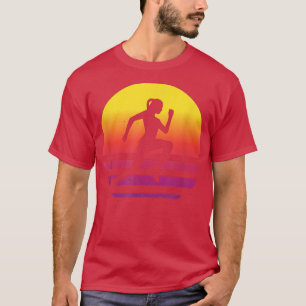 Camiseta Pista retrô, motivação, corrida