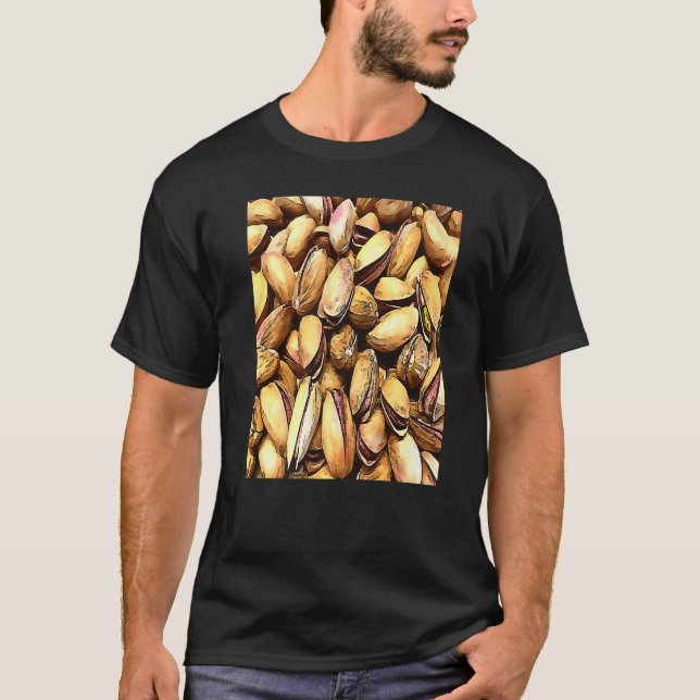 Camiseta Pistachio Nuts Black Outline (Frente)