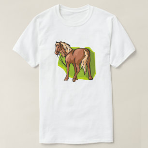 Camiseta Pistas bonito De Chestnut Prendem-Se Com O Tema Eq