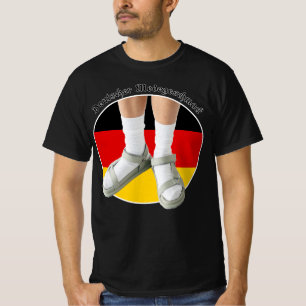 Camiseta Pistas Brancas de Moda Alemã Estereótipo