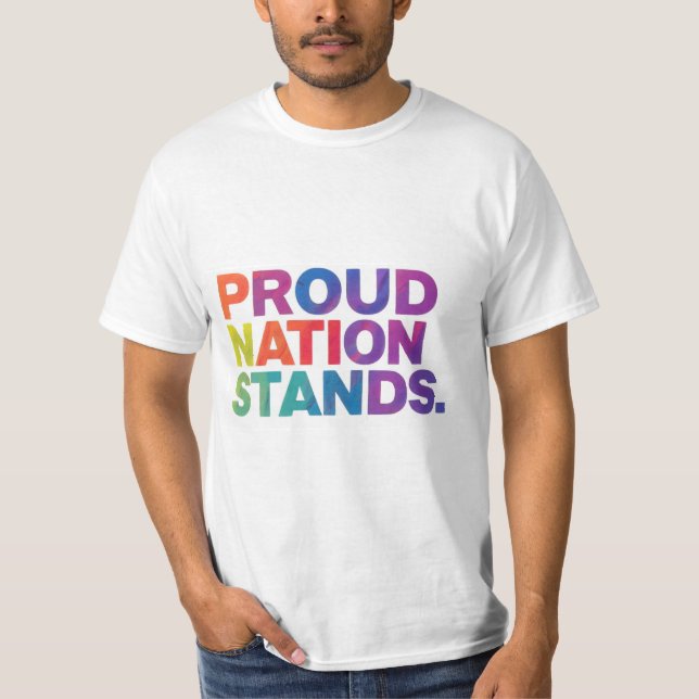 Camiseta Pistas de Nação Orgulhosas (Frente)