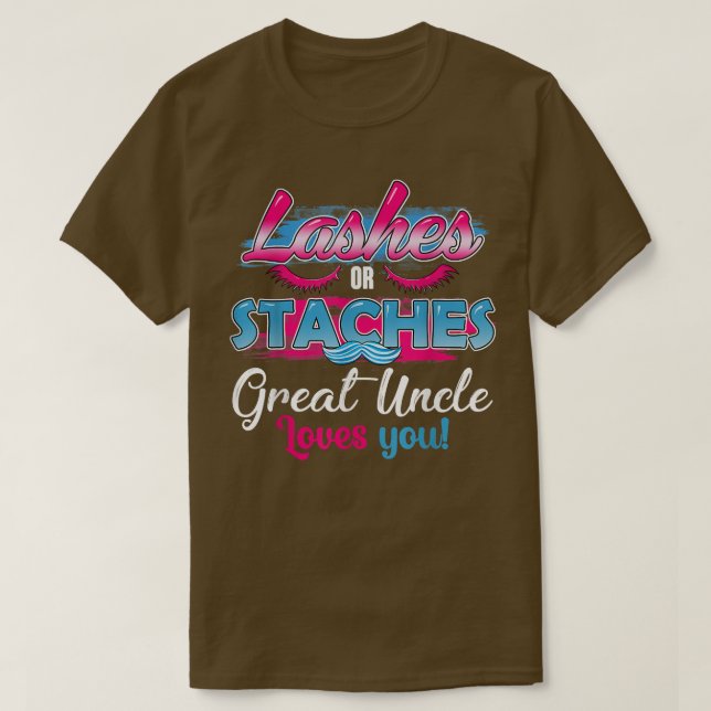 Camiseta Pistas ou Excelentes de Lashes Tio ama Você Melhor (Frente do Design)