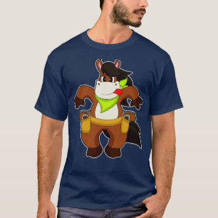 Camiseta Pistola de Cowboy de Cavalo