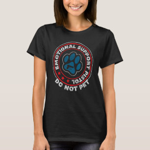 Camiseta Pistola de Suporte Emocional Não Pet Animal Dog