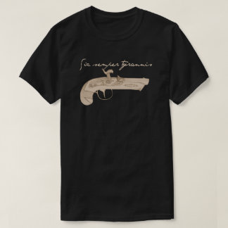 Camiseta Pistola do Derringer - morte aos tirano