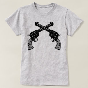 Camiseta Pistolas cruzadas retros