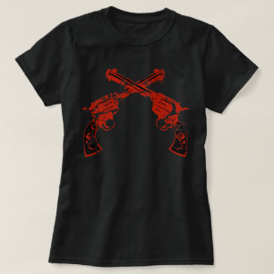 Camiseta Pistolas Retro Cruzadas
