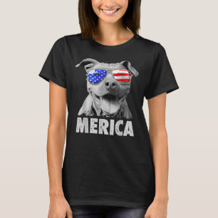 Camiseta Pit Bull 4 De Julho Merica Men American Flag Sung