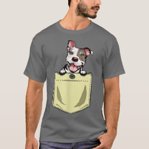 Camiseta Pit Bull Dog In Pocket Puppy Pitbull