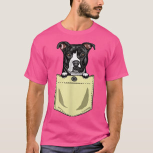 Camiseta Pit Bull Dog In Pocket Puppy Pitbull T-Shirt C
