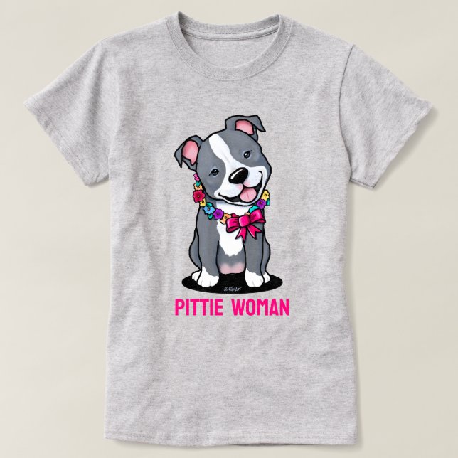 Camiseta Pit Bull Dog Mãe (Frente do Design)