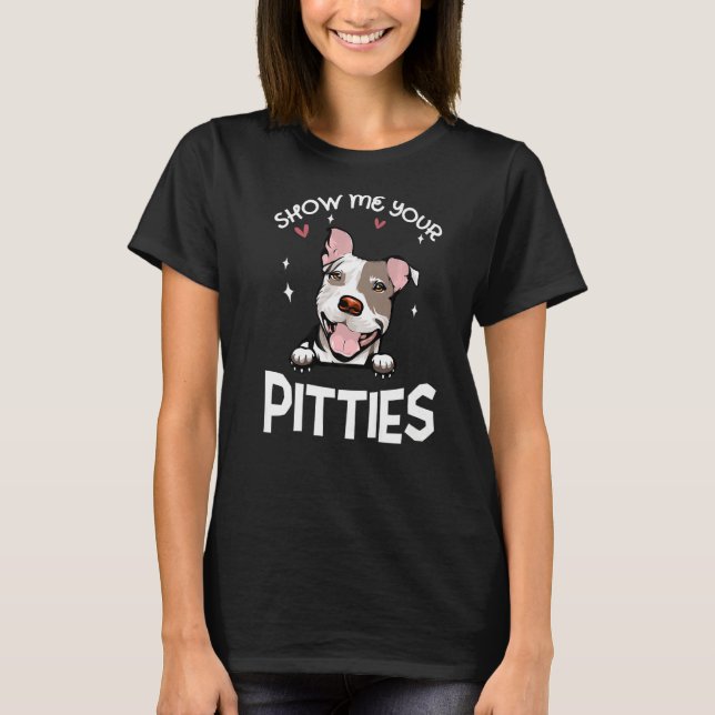 Camiseta Pit Bull Dog Mostra-Me A Sua Pimenta (Frente)