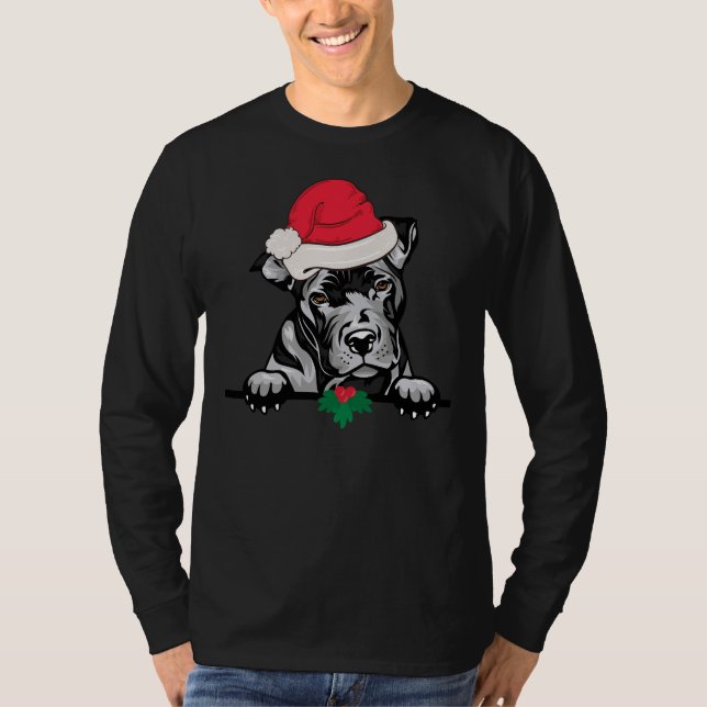 Camiseta Pit Bull Dog Natal (Frente)