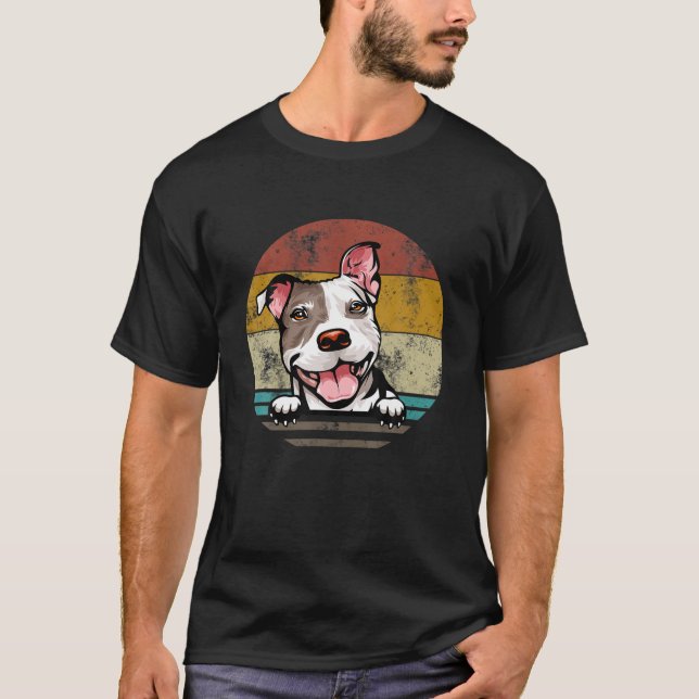 Camiseta Pit Bull Dog Natal Para O Pai De Cão Mo (Frente)