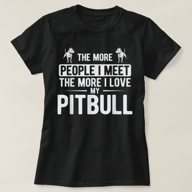 Camiseta Pit Bull - Eu Amo Mãe Tatto Dia de as mães present (Frente do Design)