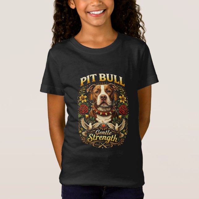 Camiseta Pit Bull: Gentle Strength (Frente)