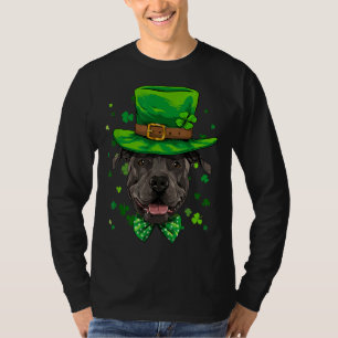 Camiseta Pit Bull Leprechaun Dia de São Patrício Boys Men