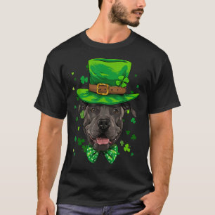 Camiseta Pit Bull Leprechaun Dia de São Patrício Boys Men