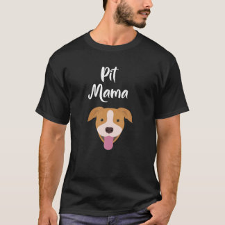 Camiseta Pit Bull Mama Cachorro Mãe Mulher Bonita Dão para 