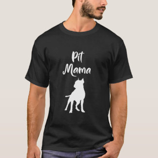 Camiseta Pit Bull Mama Cachorro Mãe Mulher Bonita Dão para 