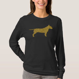 Camiseta Pit Bull Pittie Pitbull Cachorro Dourado