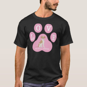 Camiseta Pit Bull Terrier, cor-de-rosa