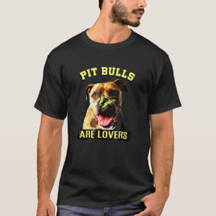 Camiseta Pit Bulls Engraçados São Borboleta No Nariz Cachor