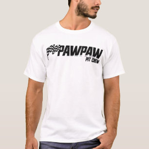 Camiseta Pit Crew Pawpaw Race Família Corrida de Aniversári