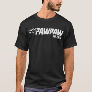 Camiseta Pit Crew Pawpaw Race Família Corrida de Aniversári