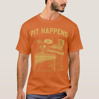 Camiseta Pit Happens para Percussão de Banda Marcial Drumli