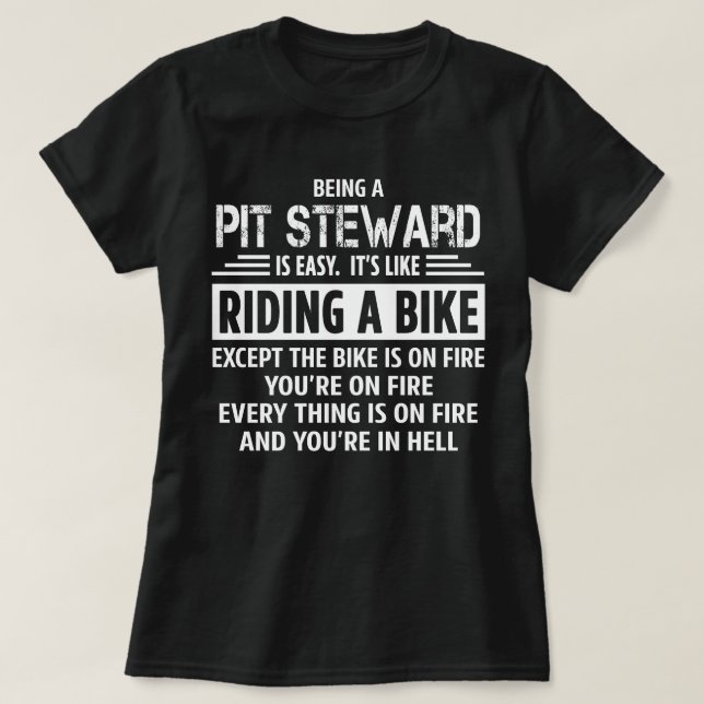 Camiseta Pit Steward (Frente do Design)