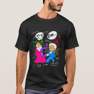 Camiseta Pitágoras Nerdy Engraçado Lutando Sobre C Ao Quadr