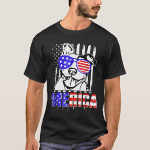 Camiseta Pitbull America Merica Pit Bull Dog Usa