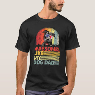 Camiseta Pitbull Angustiado Incrível Como Meu Pai de Cachor