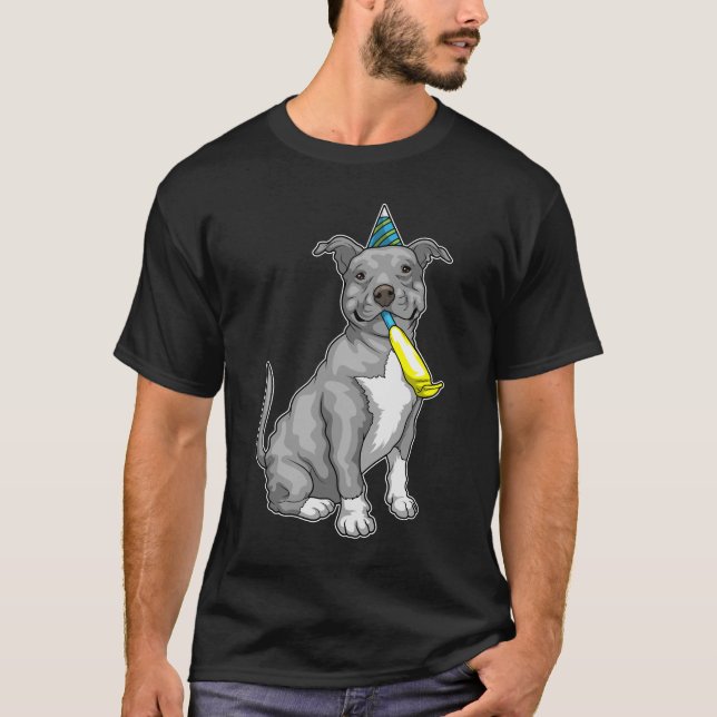 Camiseta Pitbull Birthday Horn (Frente)