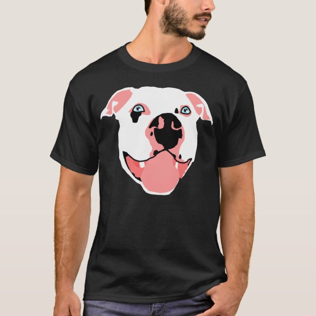 Camiseta Pitbull branco (Frente)