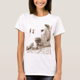 Camiseta pitbull branco amigável sonolento ódio feito não r