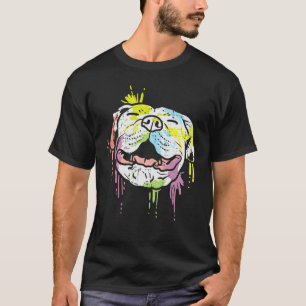 Camiseta Pitbull Colorido American Terrier Amante de Cachor