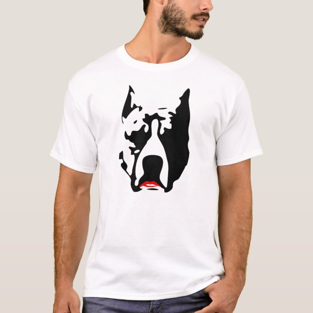 Camiseta Pitbull com batom (Frente)