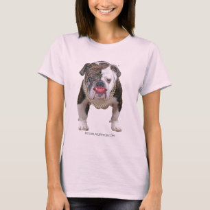 Camiseta Pitbull com Lipstck e pérolas