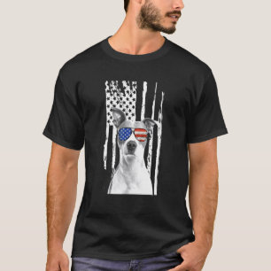 Camiseta Pitbull De 4 De Julho Com Óculos De Sol Com Améric